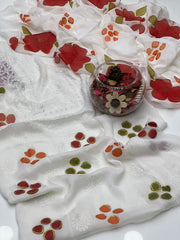 2 Pc Unstitched Shadow Sheesha Chiffon Oil paint