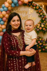 2 Pc Unstitched Press Gotta Chiffon jaal