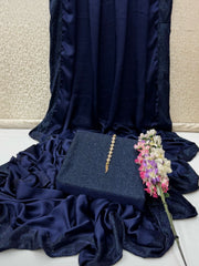 Unstitched Saree Shamoz silk