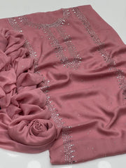 2 Pc Unstitched Handmade Mukesh work