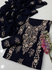 3 Pc Unstitched Lawn Handmade Gotta Work