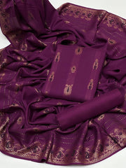 3 pc unstitched Dhanak jacquard collection