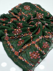 Balochi Sequnce Chiffon chadar