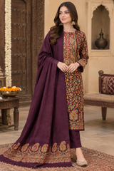 3 Pc Unstitched Kani Pashmina Wool Jaal Collection