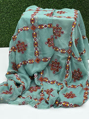 Balochi Sequnce Chiffon chadar