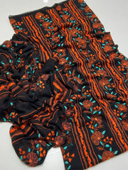 2 pc unstitched kacha tanka Bamber chiffon