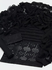 3 Pc Unstitched Boring Chickenkari Lawn