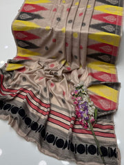 Pashmina wool fabric jacquard multi shawl