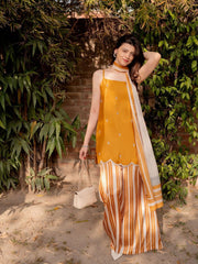 3 Pc Unstitched Shamoze silk Fancy Beqds