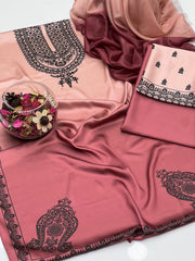 3 Pc Unstiched Shamoze Silk 2 tune