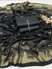 3 Pc Unstitched Dhanak with 3D jacquard shawl