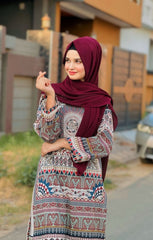 3 Pc Unstitched Digital Print Swiss Lawn