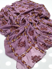 Balochi Sequnce Chiffon chadar