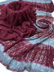 2 Pc Unstitched Handmade Pakka Boor Chiffon