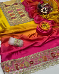 3 Pc Unstitched Shamoze Silk Tye ‘N’ Dye Aneela’s Zarri