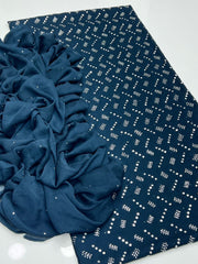 2 pc unstitched button mukesh collection