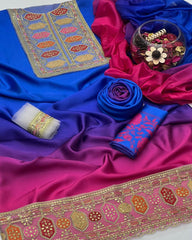 3 Pc Unstitched Shamoze Silk Tye ‘N’ Dye Aneela’s Zarri