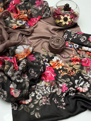 3 Pc Unstitched Shamoze Silk Digital Prints (KSB 21)