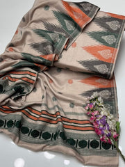Pashmina wool fabric jacquard multi shawl