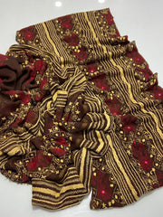 2 pc unstitched kacha tanka Bamber chiffon