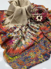 Pure Pashmina Wool Anarkali Shawl