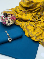 3 Pc Unstitched Pashmina Wool