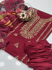 3 Pc Unstitched Handmade Lawn Collection