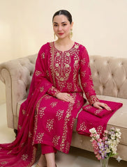 3 Pc Unstitched Lawn Handmade Gotta Work