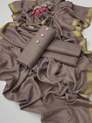 3 Pc Unstitched Soft Pashmina Wool