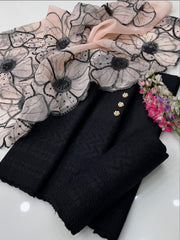 3 Pc Unstitched Chickenkari Dress