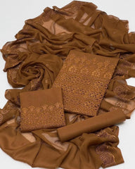 3 Pc Unstitched Lawn Chickenkari