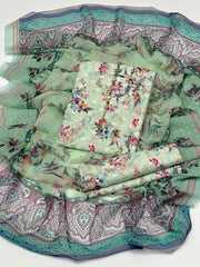 3 Pc Unstitched Digital Print Swiss Lawn