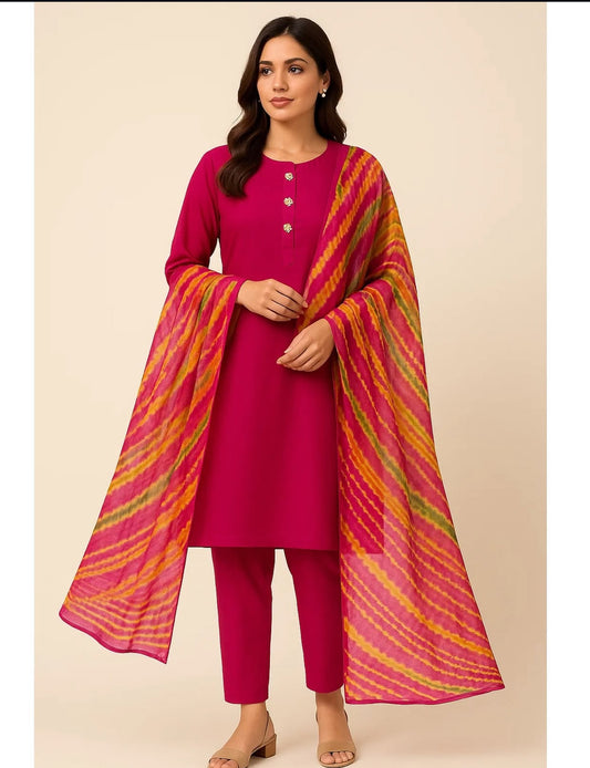 3 Pc Unstitched Lawn Tye N Dye