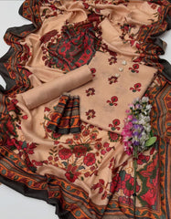 3 Pc Unstitched Kalamkari Pashmina Wool (KSB2)