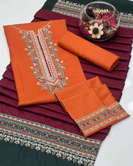 3 Pc Unstitched Dhanak Collection