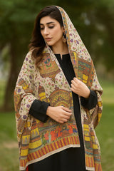 Pure Pashmina Wool Anarkali Shawl