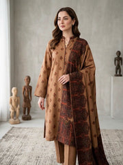 3 Pc Unstitched Kalamkari Pashmina Wool(KSB270)