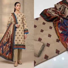 3 Pc Unstitched Kalamkari Pashmina Wool(All)