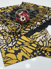 3 Pc Unstitched Soft Slub Digital Print.