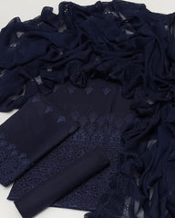 3 Pc Unstitched Lawn Chickenkari