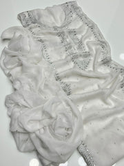 2 Pc Unstitched Handmade Mukesh work