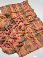 2 pc unstitched kacha tanka Bamber chiffon