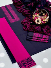 3 Pc Unstitched Swiss Monar Digital Print