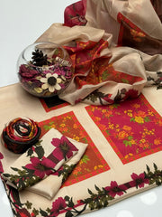 3 Pc Unstitched Shamoze Silk Digital Prints (KSB 23)