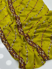 Balochi Sequence Chiffon Chadar