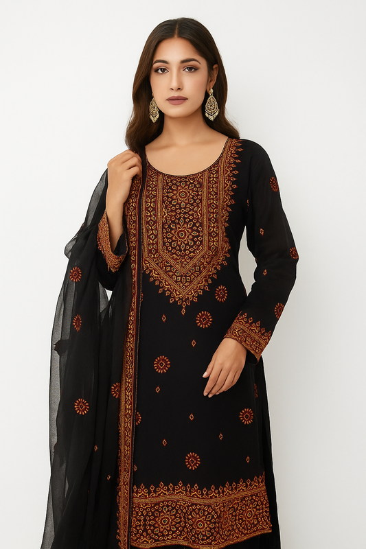 3 Pc Unstitched Balochi Lawn Fabrc