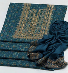 2 Pc Unstitched Dhanak Marina Prints