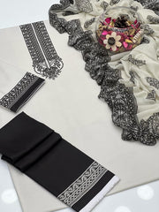 3 Pc Unstitched Swiss Lawn Digital Print