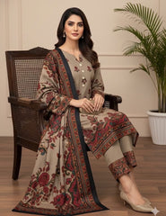 3 Pc Unstitched Kalamkari Pashmina Wool