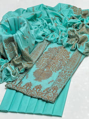 3 Pc Unstitched Dhanak Marina Jaquard